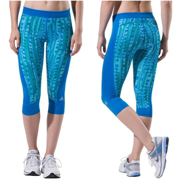 Adidas | Techfit Wild Streak Print Capris - Picture 1 of 6